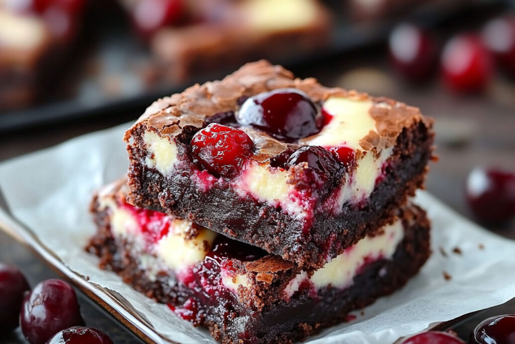 Cherry Cheesecake Brownies