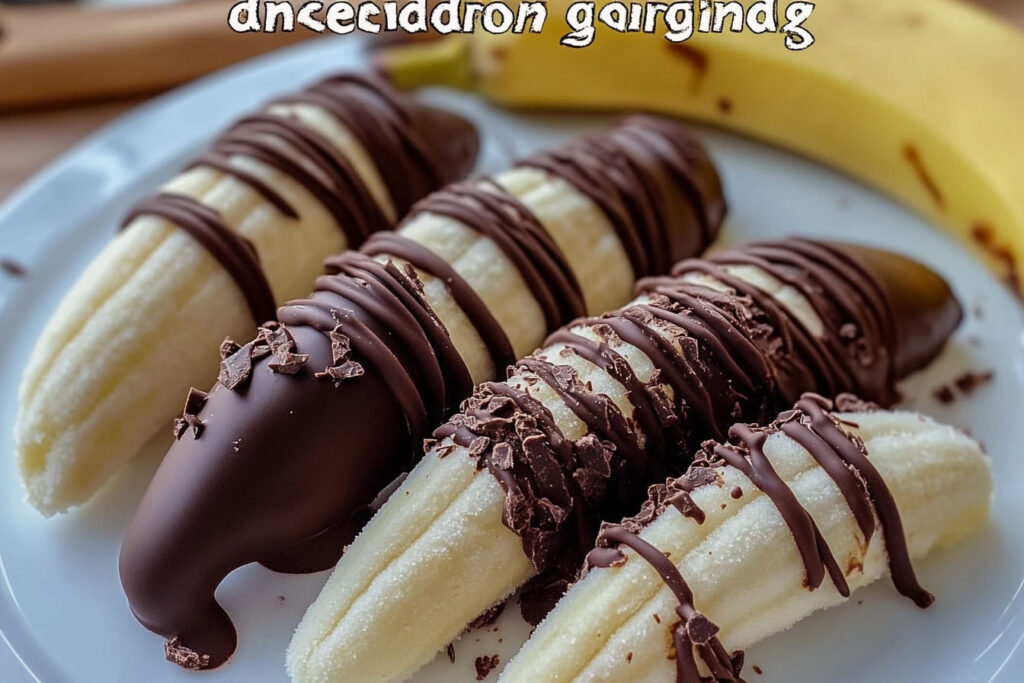 Chocolate Dipped Frozen Bananas