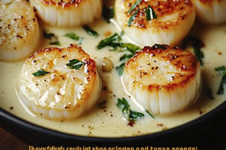 Creamy Tuscan Garlic Scallops