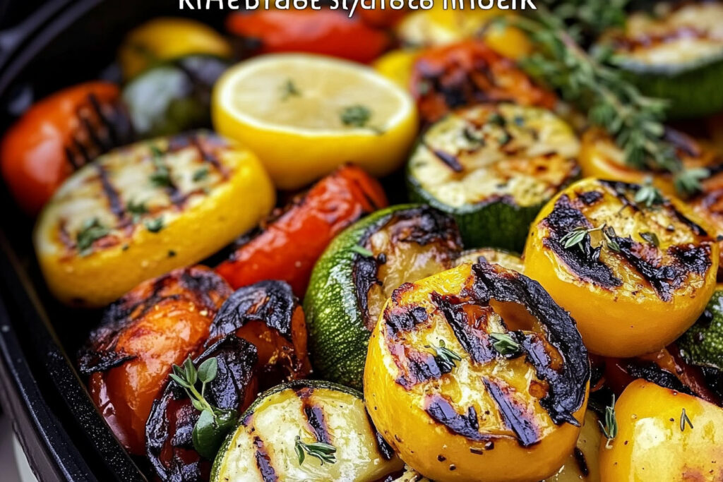 Lemon Herb Marinated Grilled Vegetables