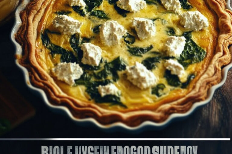 Ricotta and Spinach Quiche