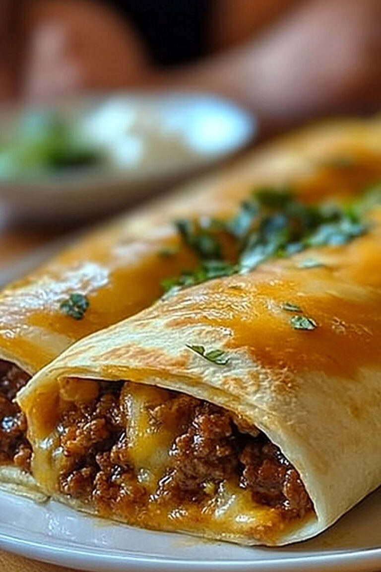 Beef and Cheese Chimichangas 🌯🧀