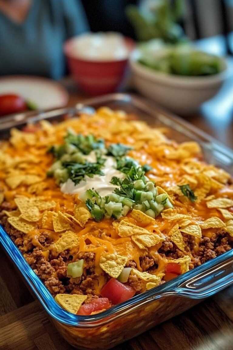 Walking Taco Casserole 🌮🍲
