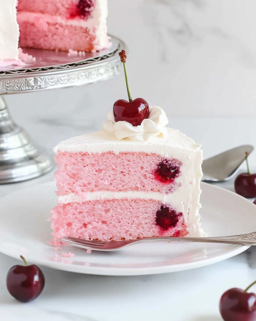 Homemade Cherry Chip Cake