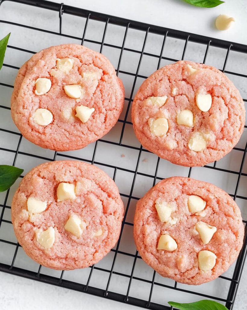 Strawberry Cake Mix Cookies