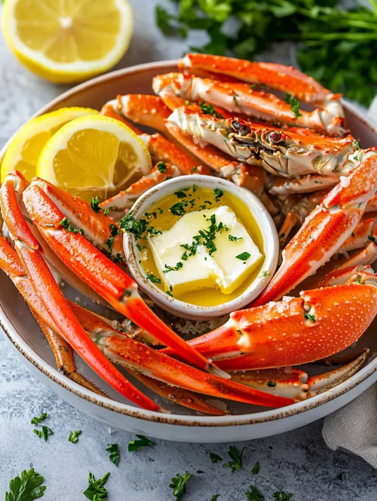 Deliciously Broiled Crab Legs