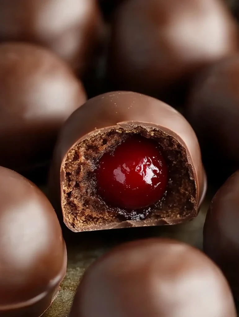 Indulgent Chocolate Covered Cherry Brownie Bombs