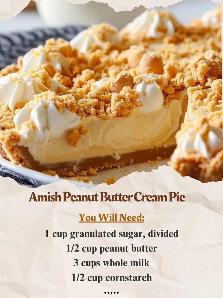 Amish Peanut Butter Cream Pie