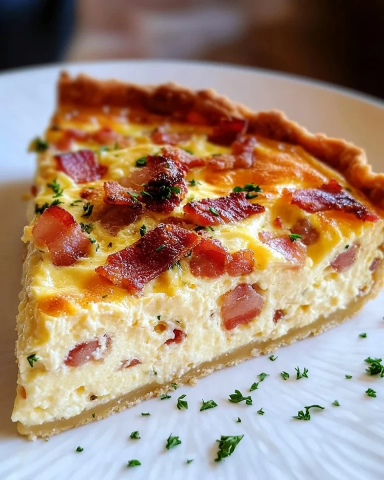 Bacon and Cheese Crustless Quiche