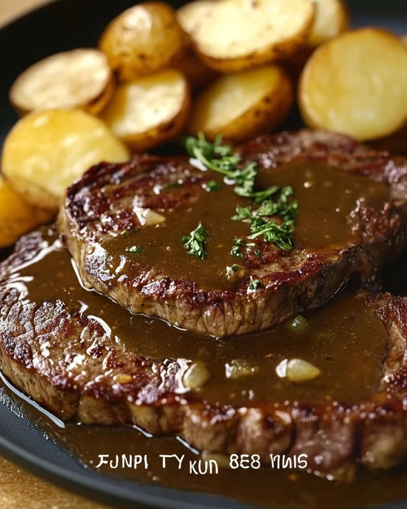 Slow Cooker Mississippi Ribeye Steaks