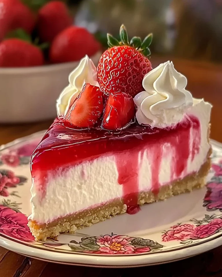Strawberry Swirl Cheesecake