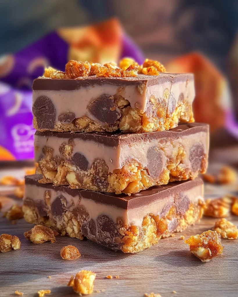 5-Ingredient No-Bake Crunchie Slice