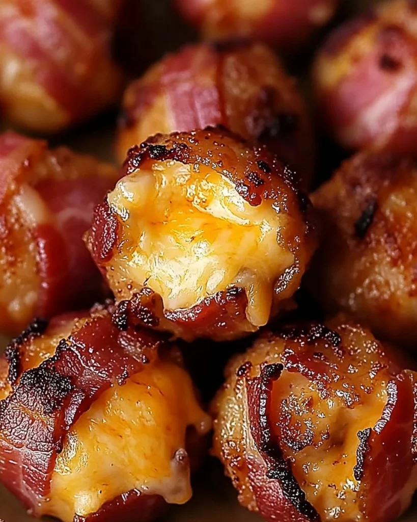 Cheddar-Stuffed BBQ Bacon Bombs