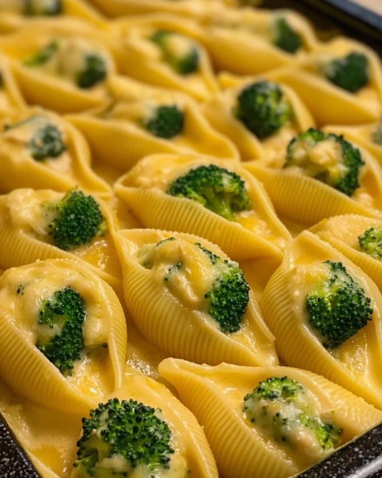 Cheesy Chicken & Broccoli Stuffed Shells