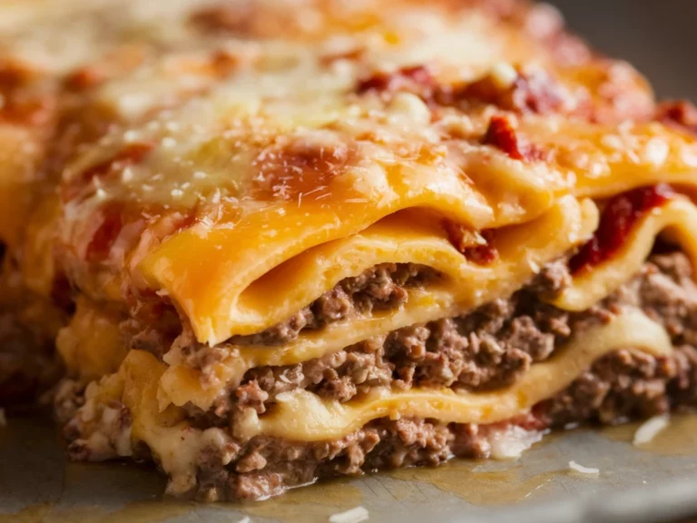 Cheesy Deliciousness: Parmesan Garlic Turkey Bacon Cheeseburger Lasagna