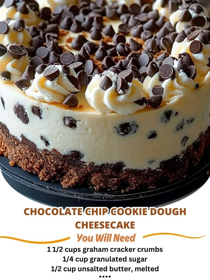 Chocolate Chip Cookie Dough Cheesecake