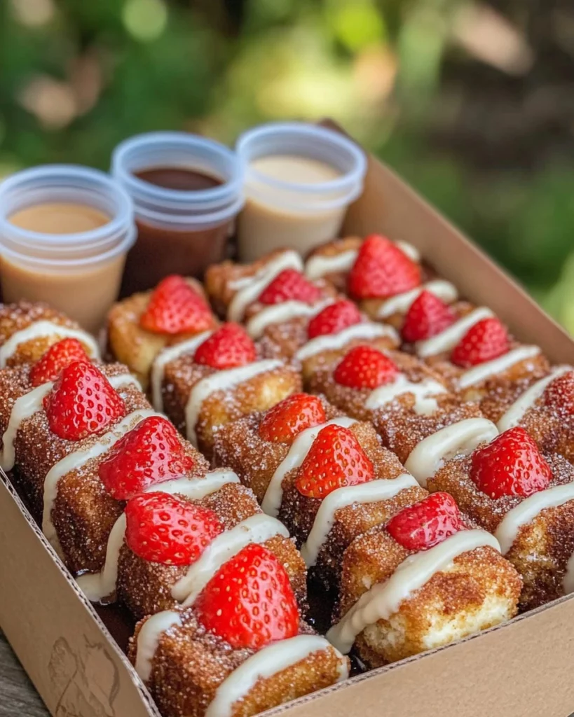 Churro Cheesecake Bites with cinnamon-sugar topping on a wooden plate