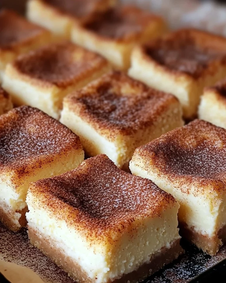Cinnamon Churro Cheesecake Bars