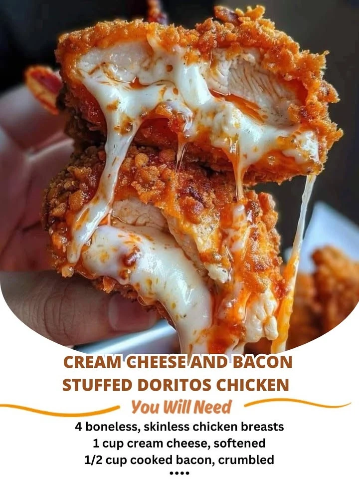 Cream Cheese and Bacon Stuffed Doritos Chicken