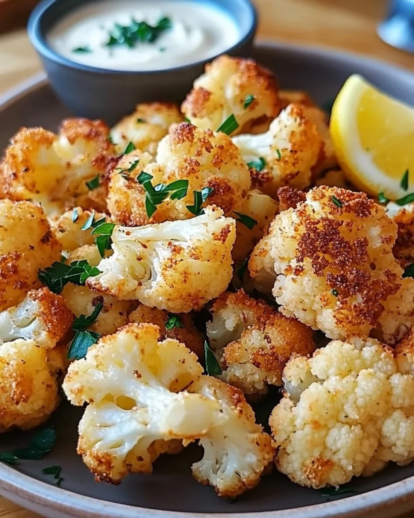 Crispy Baked Cauliflower Bites