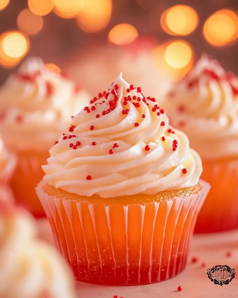 Fireball Jello Shot Cupcakes