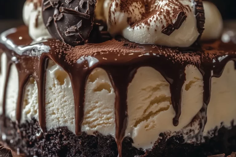 Frozen Chocolate Oreo Ice Cream Cake