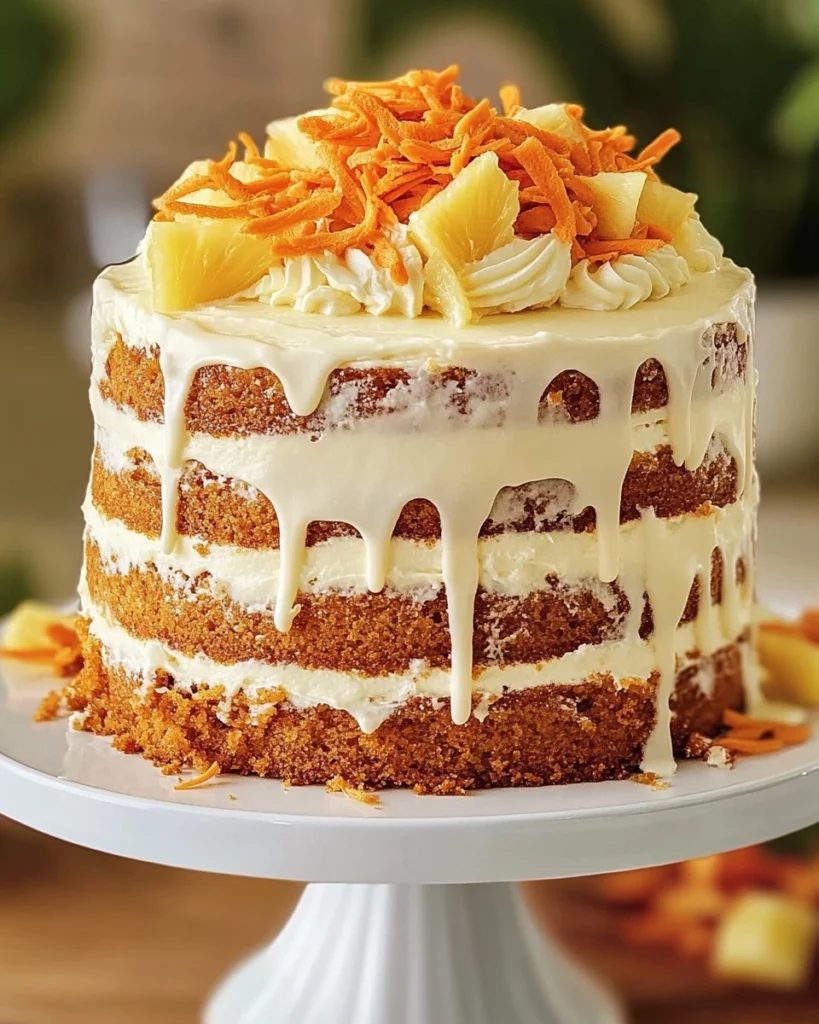 Hawaiian Carrot Pineapple Cake