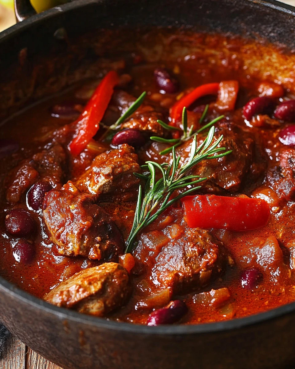 Delicious Chicken Hunter's Style dish garnished and ready to serve.