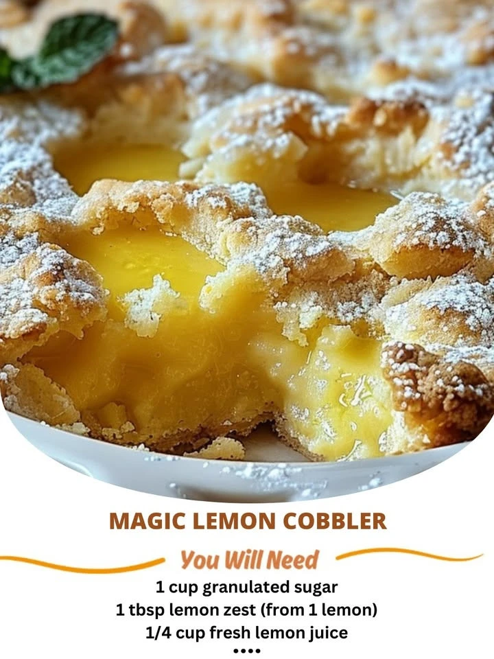 Magic Lemon Cobbler