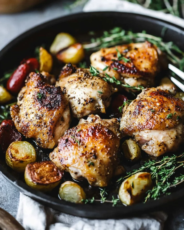 Magic Sheet Pan Chicken Thighs