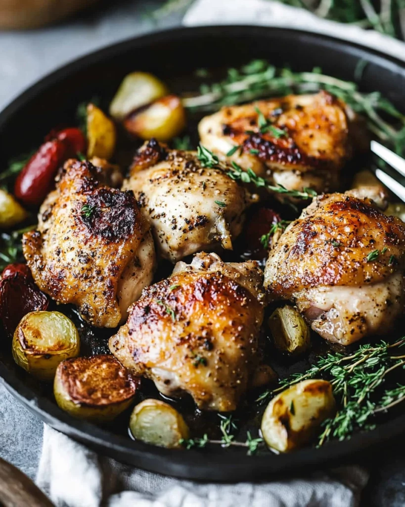 Magic Sheet Pan Chicken Thighs