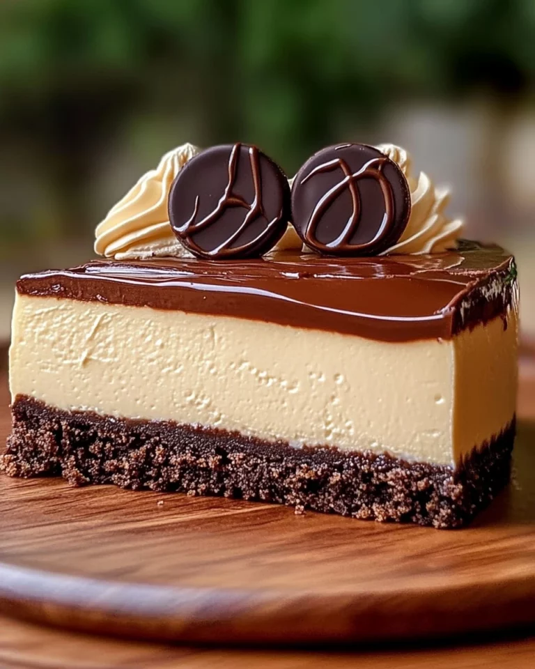 No-Bake Cheesecake with Chocolate Ganache