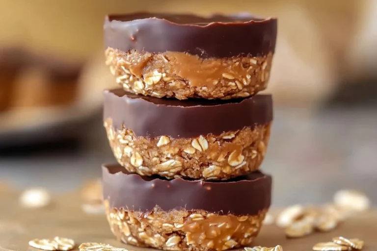 No Bake Peanut Butter Oat Cups