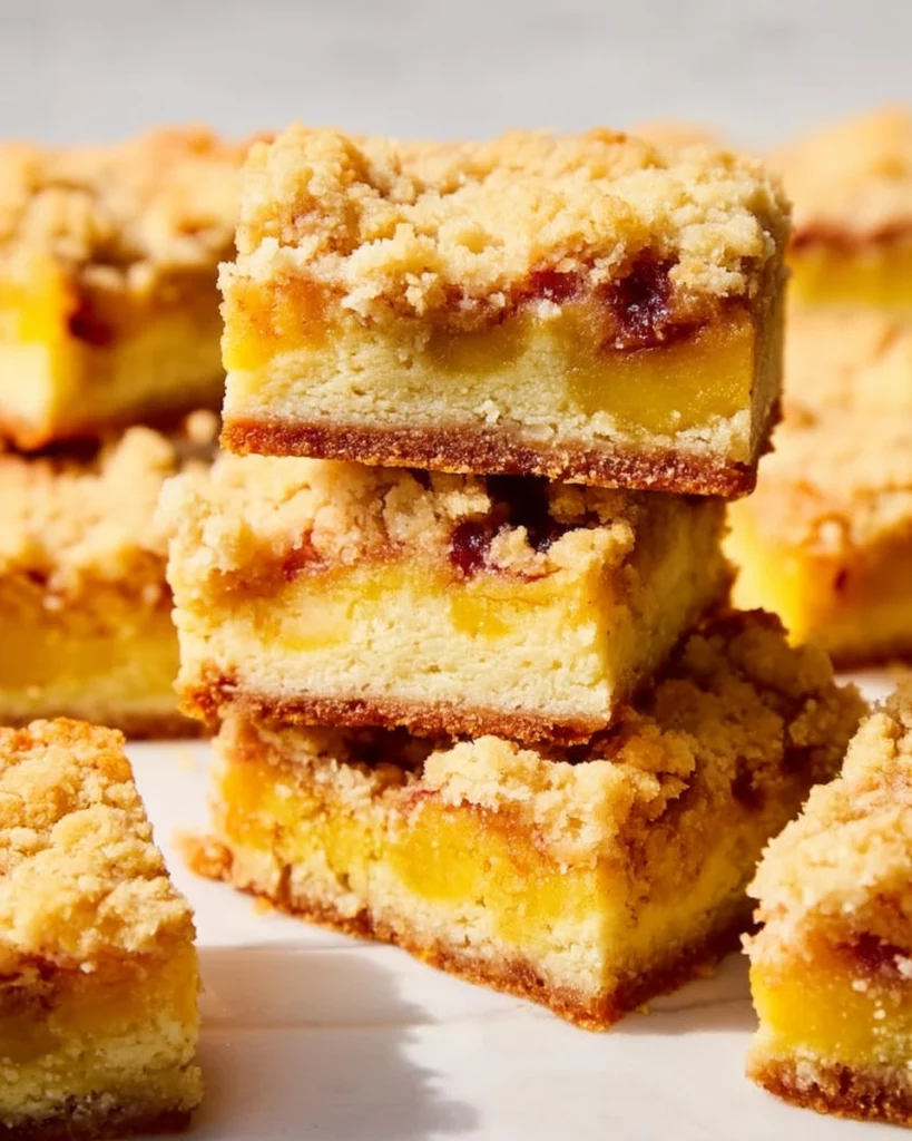 Peach Crumb Bars