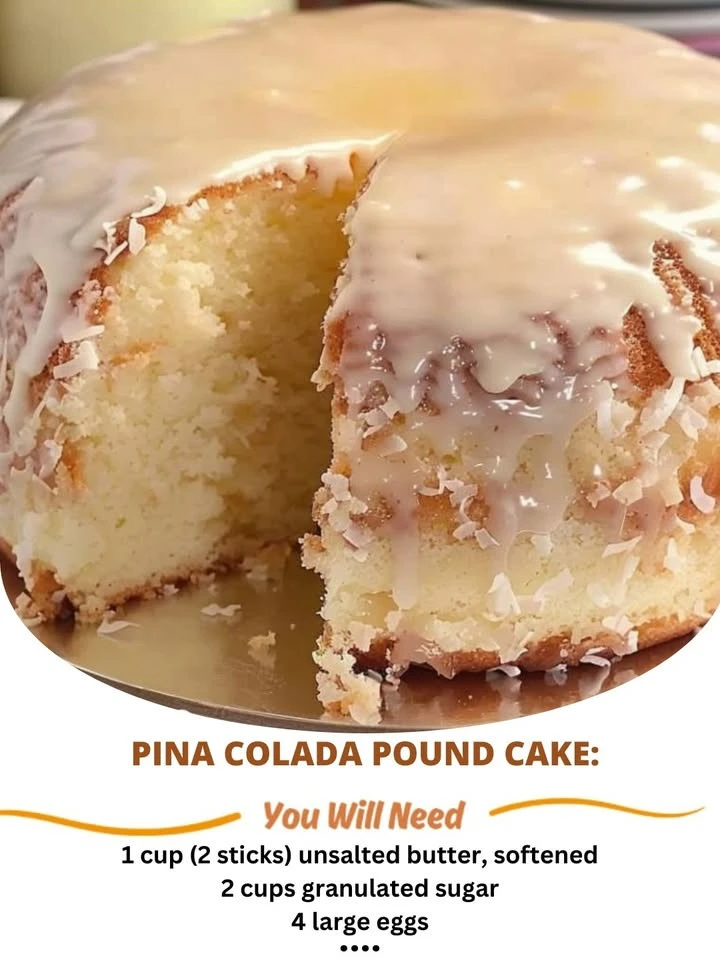 Pina Colada Pound Cake