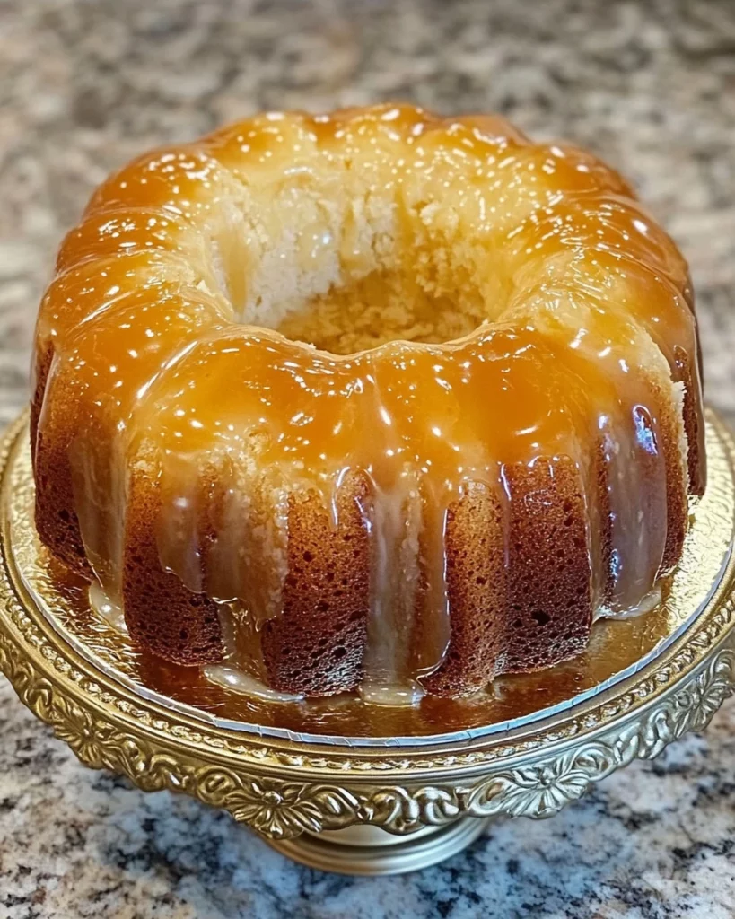 Pineapple Cream Cheese Pound Cake with Pineapple Glaze