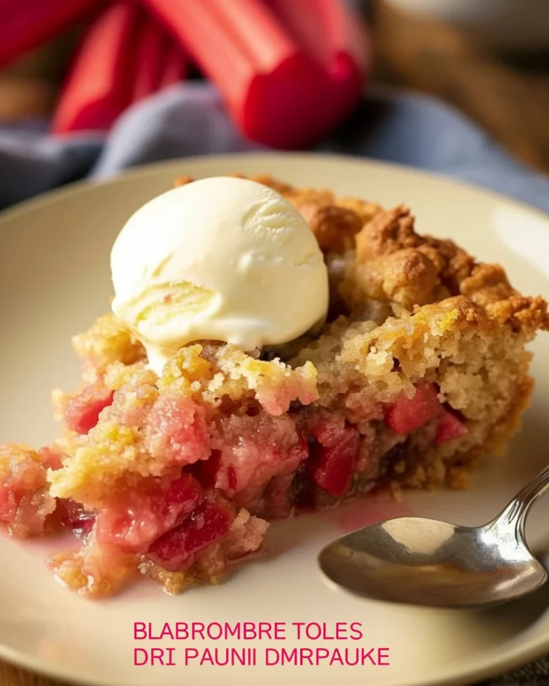 Rhubarb Dump Cake