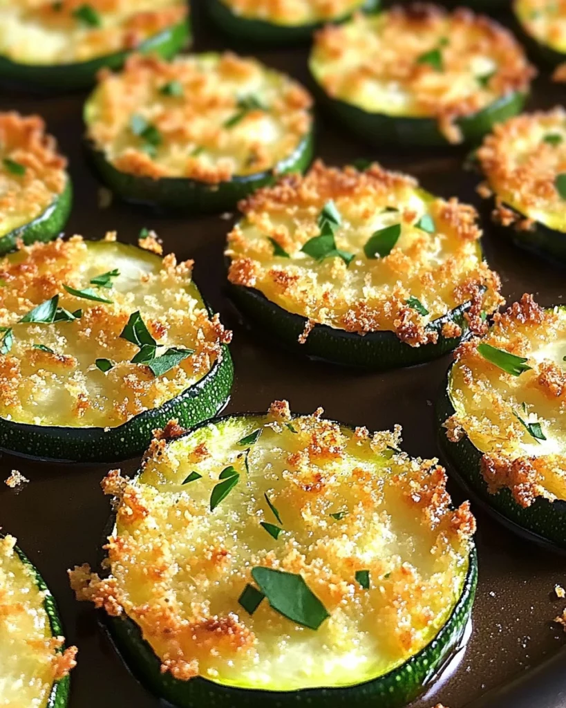 Plate of crispy Zucchini Garlic Bites with dipping sauce
