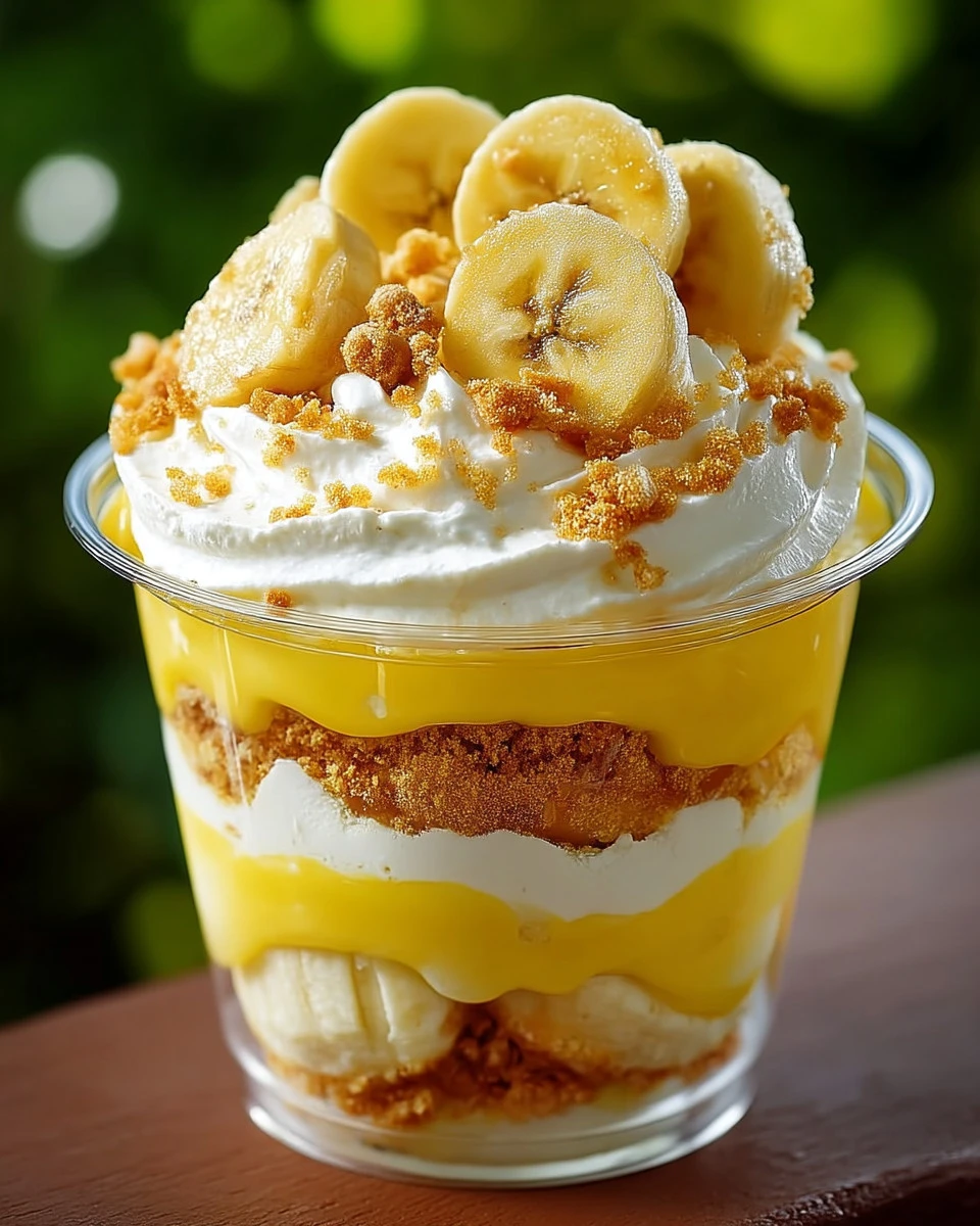 Delicious banana pudding cheesecake bowl topped with whipped cream and banana slices.