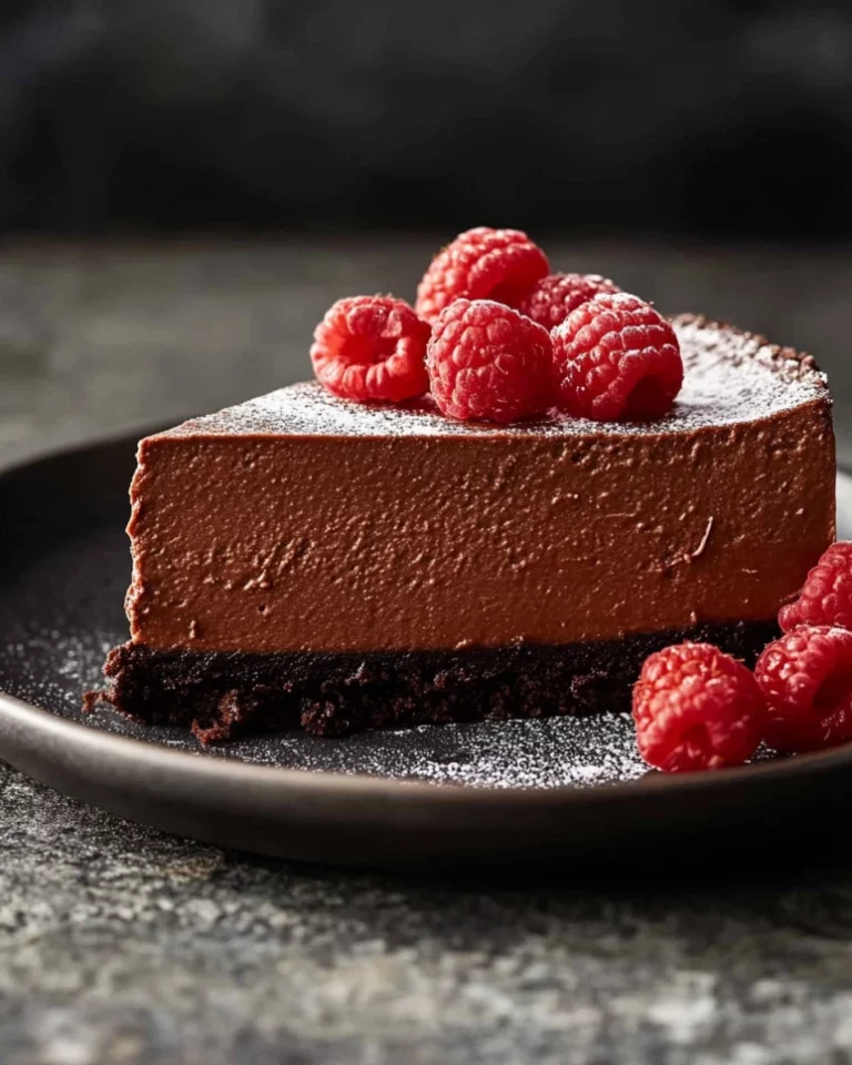 Decadent chocolate custard cake topped with creamy chocolate ganache.