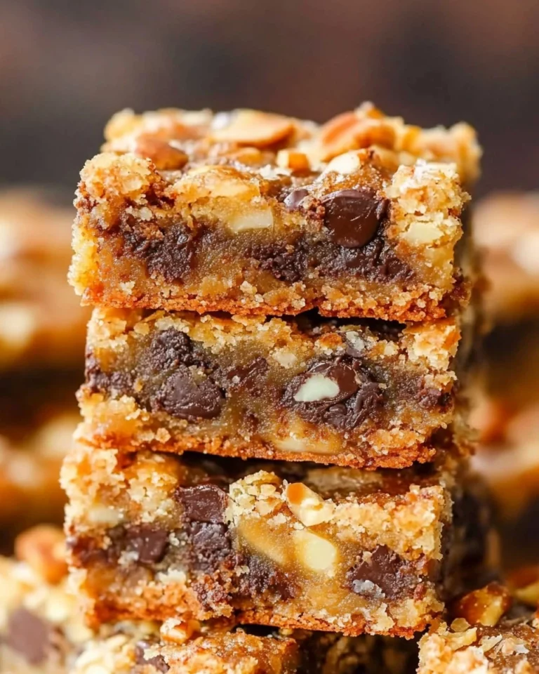 Delicious Magic Cookie Bars with chocolate, coconut, and nuts on a plate