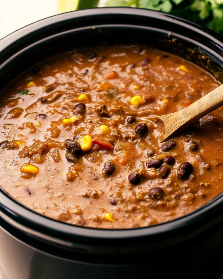 Bowl of easy chicken chili for cozy nights with beans and spices