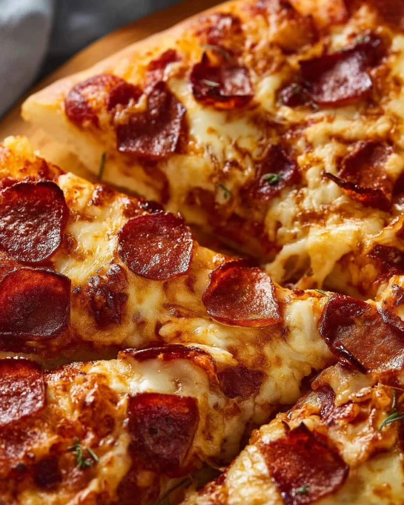 Easy homemade pizza dough prepared with simple ingredients