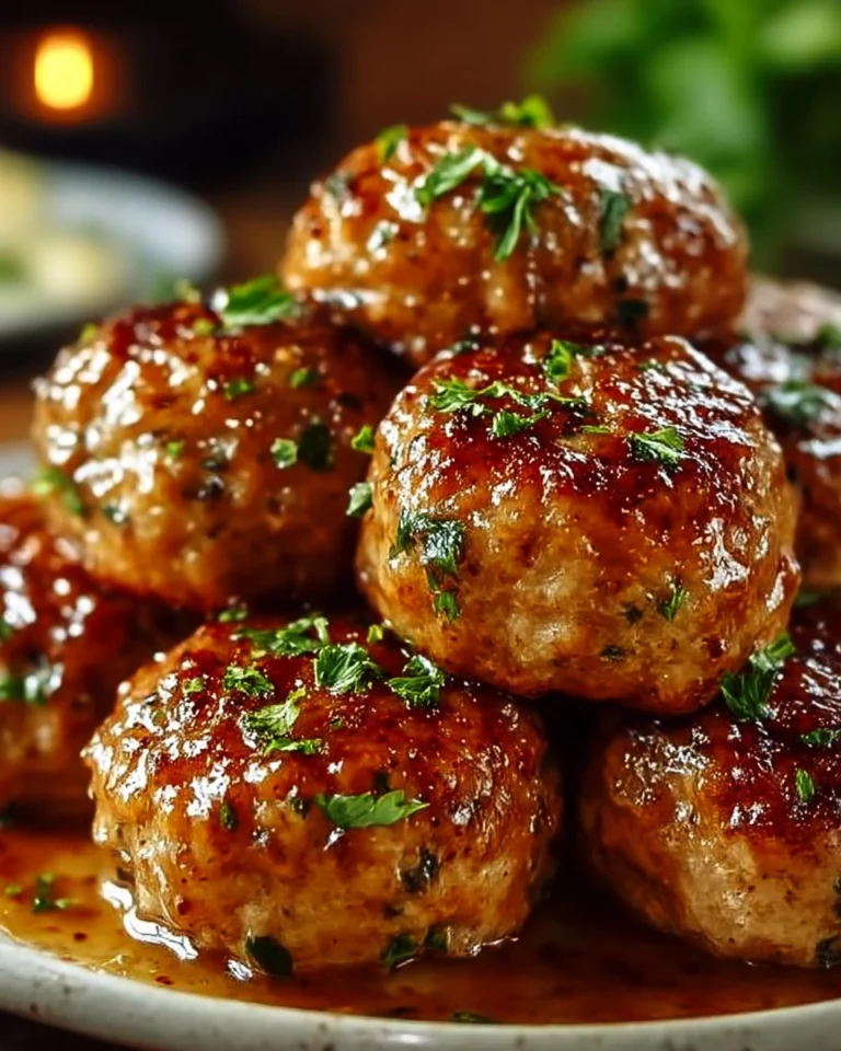 Garlic Parmesan meatloaves served with herbs and spices for a flavorful meal