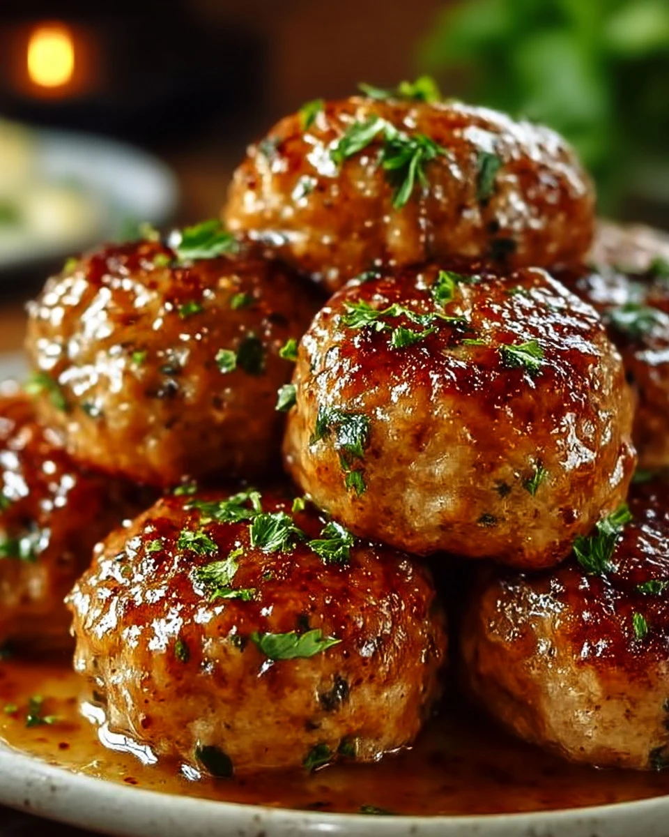 Garlic Parmesan meatloaves served with herbs and spices for a flavorful meal