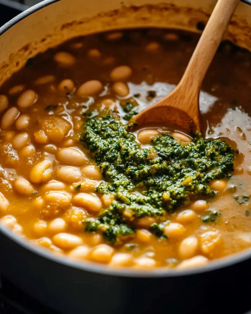 Delicious El Bulli Simple Bean Soup in a warm bowl