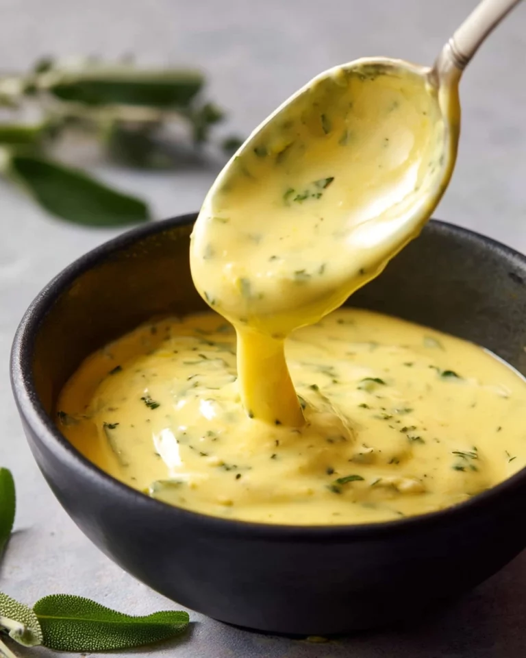 Quick and easy Béarnaise sauce served with grilled steak.