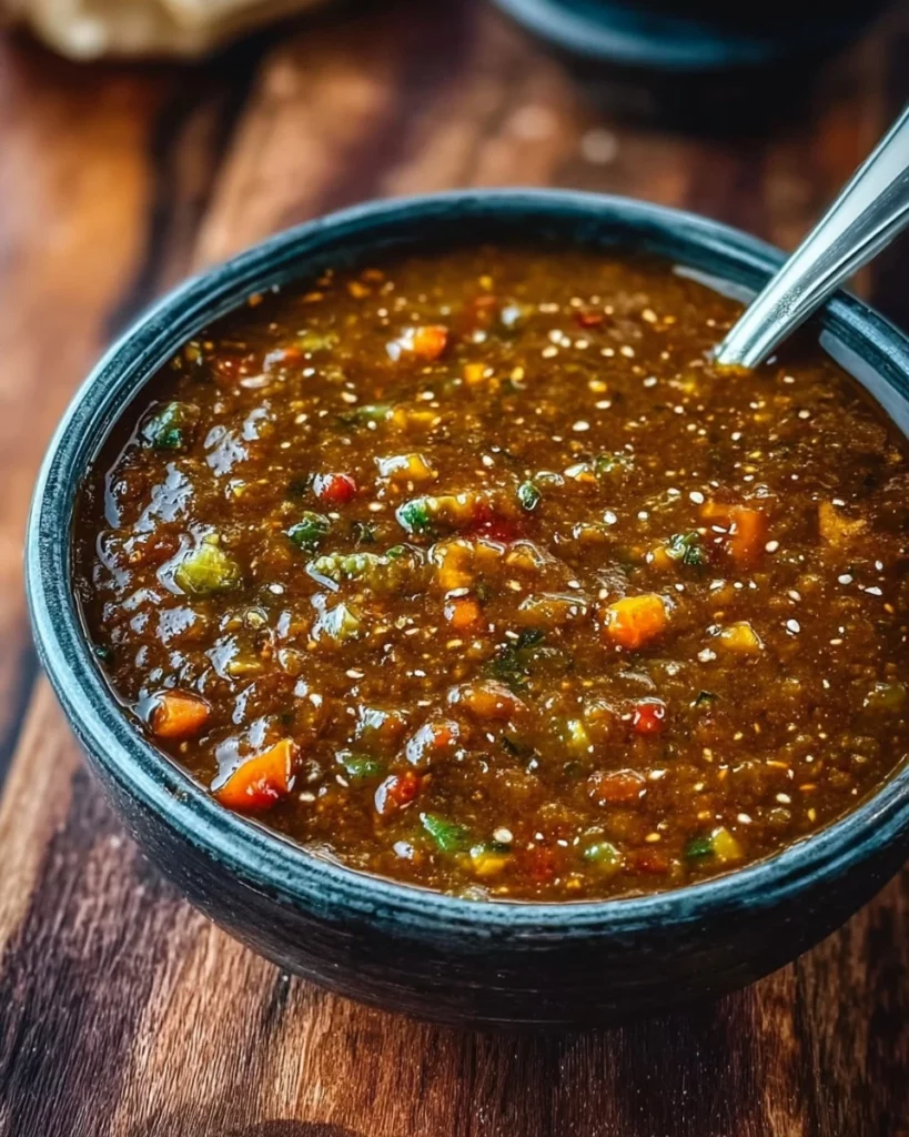 Soy sauce marinade showcasing vibrant ingredients for flavor enhancement.