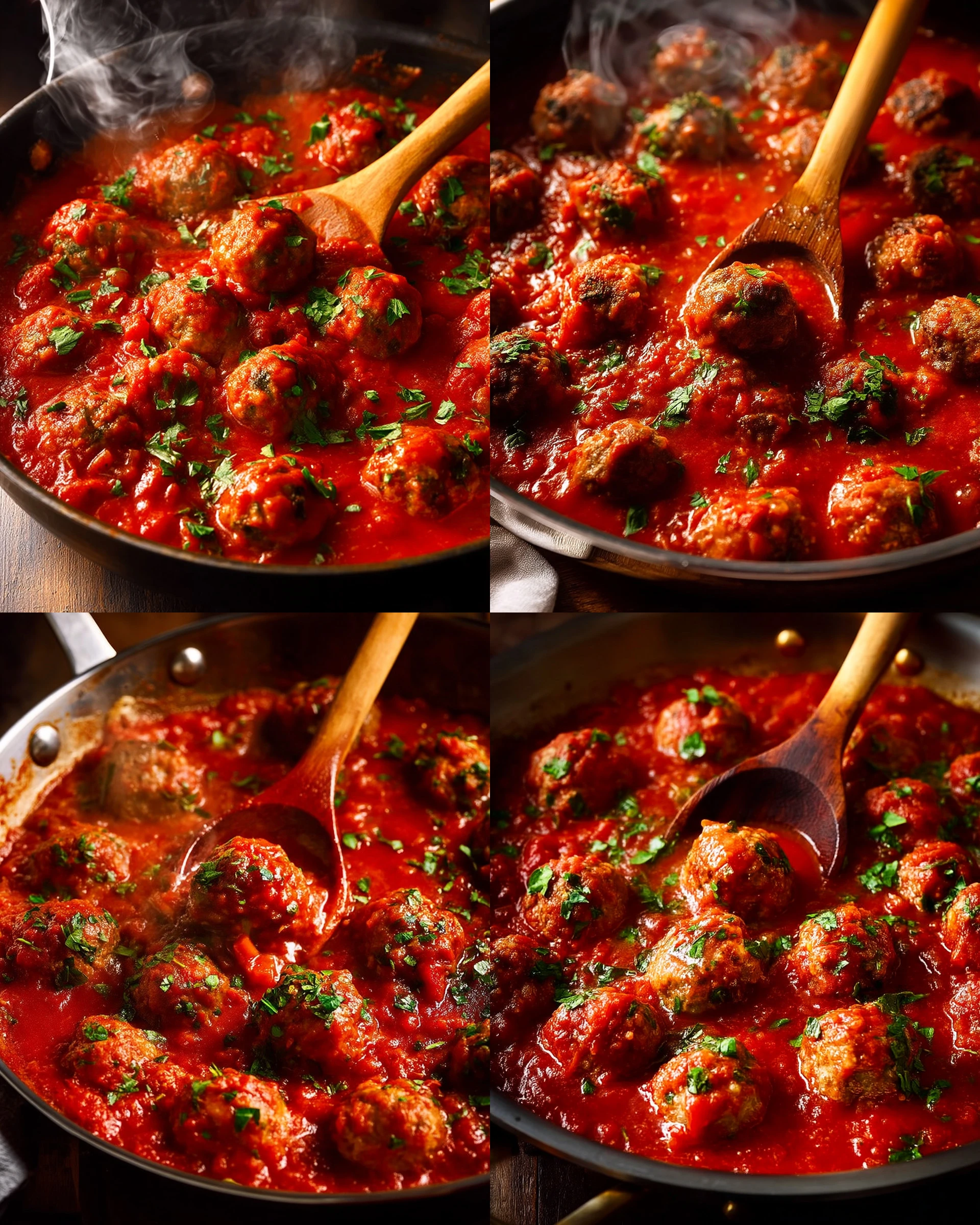 Delicious spicy Mexican meatballs served with sauce and garnish.
