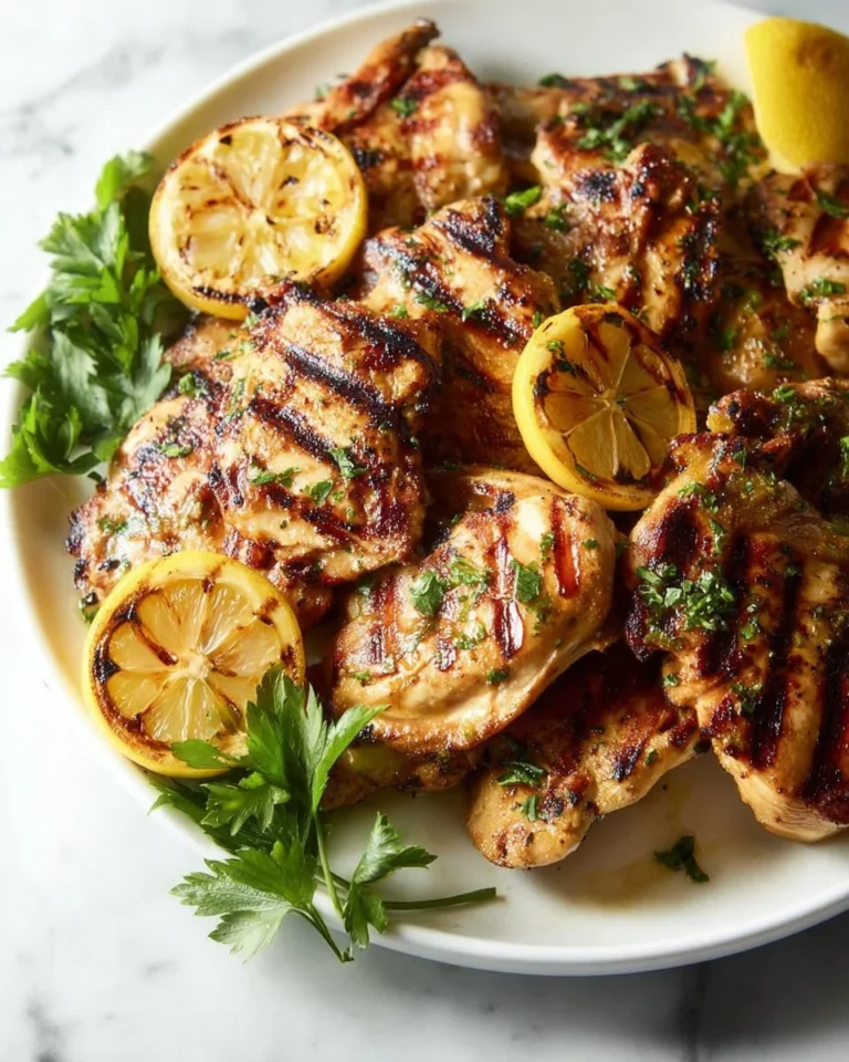 Delicious grilled meats marinated in the best marinade ever